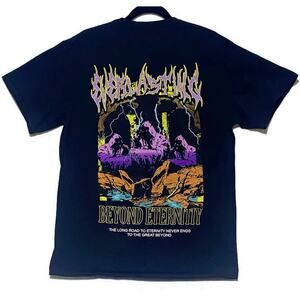 Vitriol Beyond Eternity Graphic T-Shirt Men's Large Black Short Sleeve